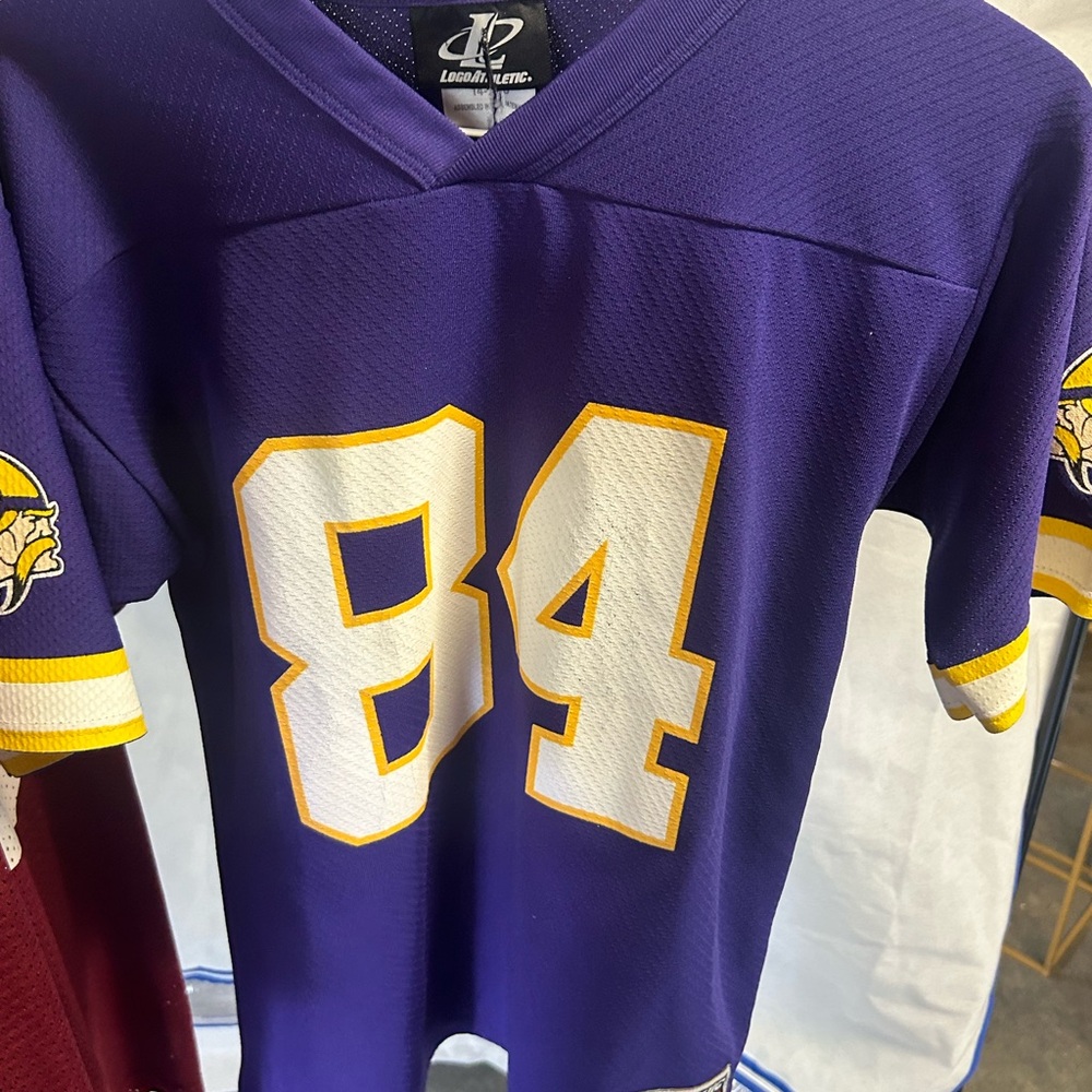 Logo Athletic Purple and Yellow Kids Jersey